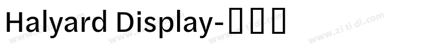 Halyard Display字体转换